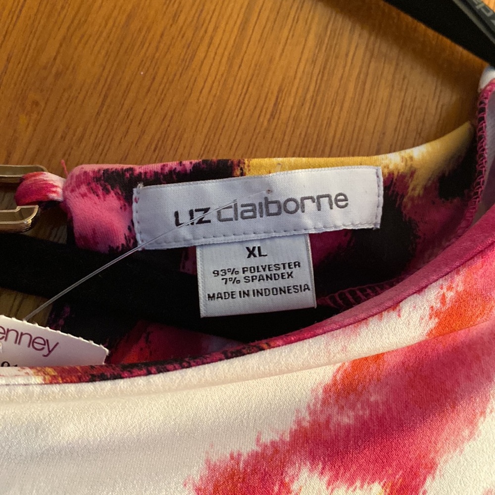 Liz Claiborne multi print dress, XL, nwt - Picture 7 of 8